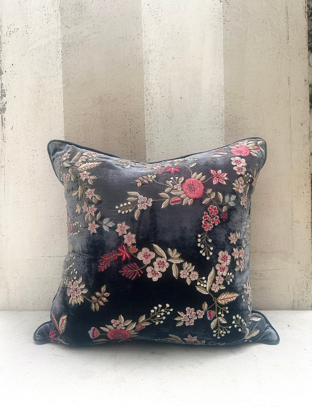 Indigo Liza Velvet Pillow