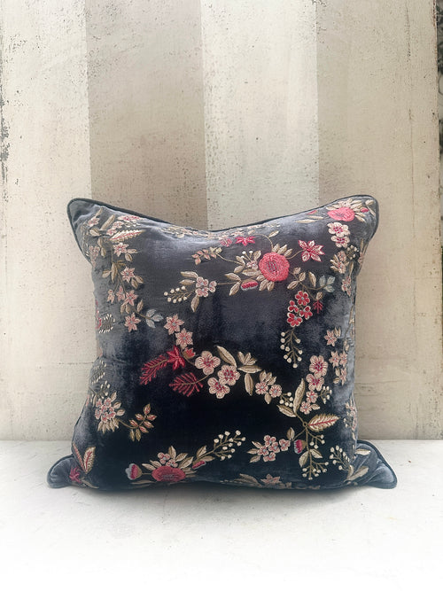 Indigo Liza Velvet Pillow