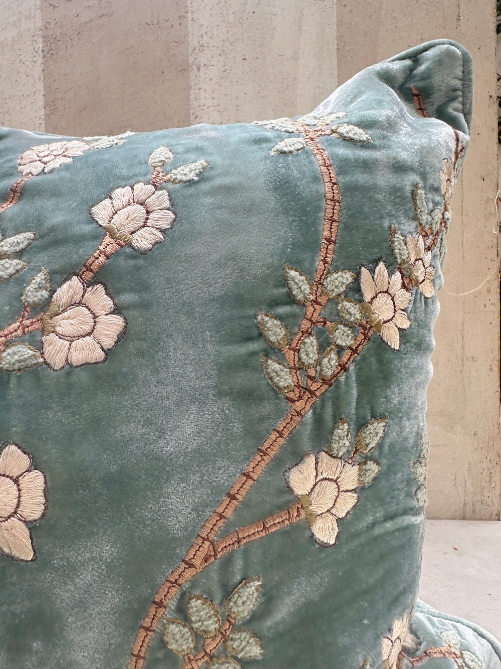 Ocean Tuileries Velvet Pillow