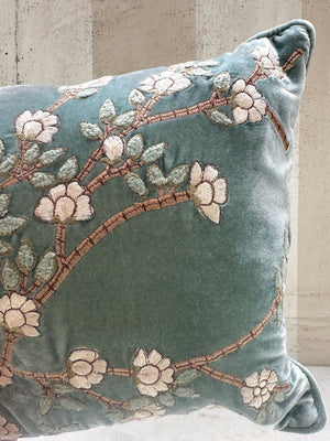Ocean Tuileries Velvet Pillow