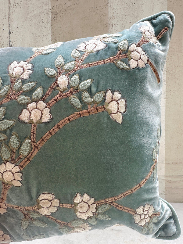 Ocean Tuileries Velvet Pillow