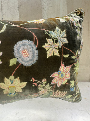 Shaded Lake Bovary Velvet Pillow