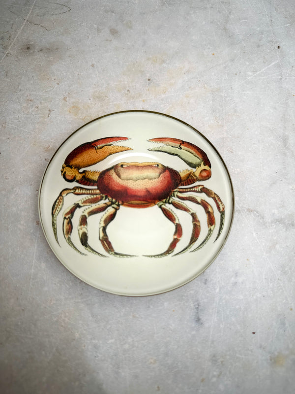 Round Crab Plate 4"