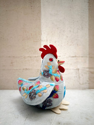 Embroidered Velvet Chicken