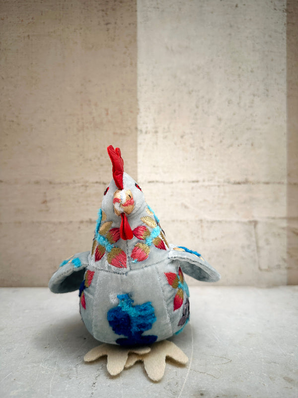 Embroidered Velvet Chicken