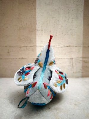 Embroidered Velvet Chicken