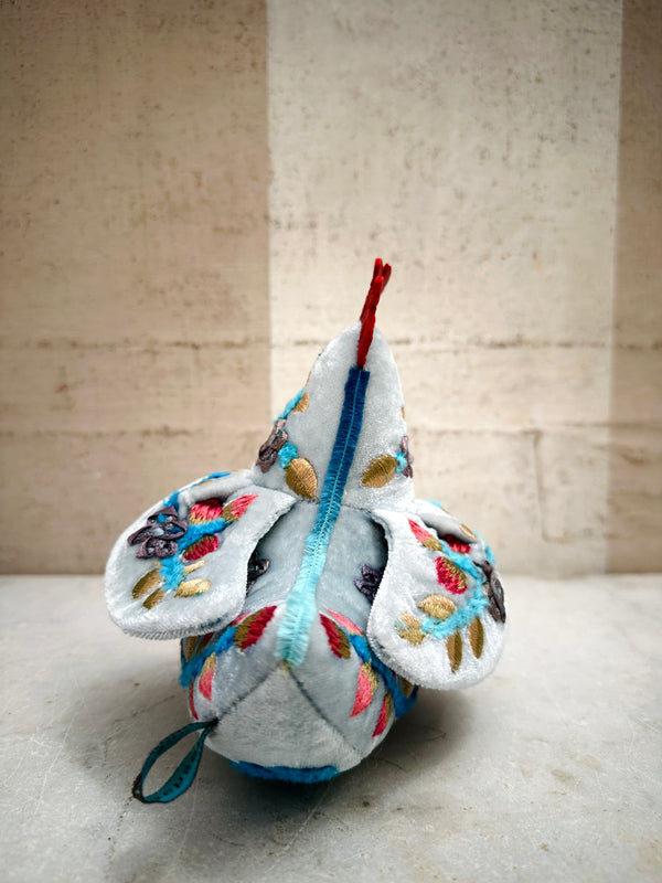 Embroidered Velvet Chicken