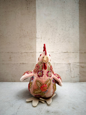 Embroidered Velvet Chicken