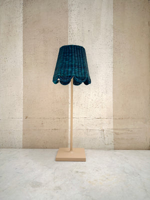 Blue Scalloped Poldina Shade