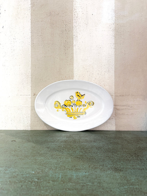 Oiseau Oval Plate