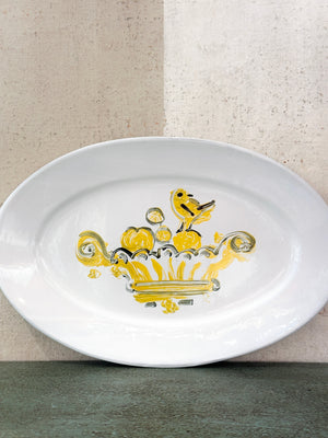 Oiseau Oval Plate