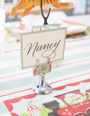 Chrome Place Card Holder