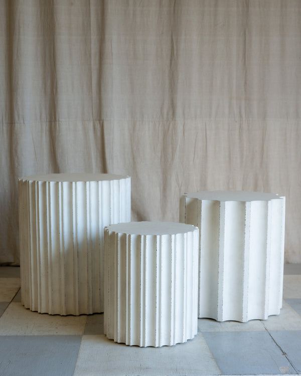 Corinthian Fluted Side Table