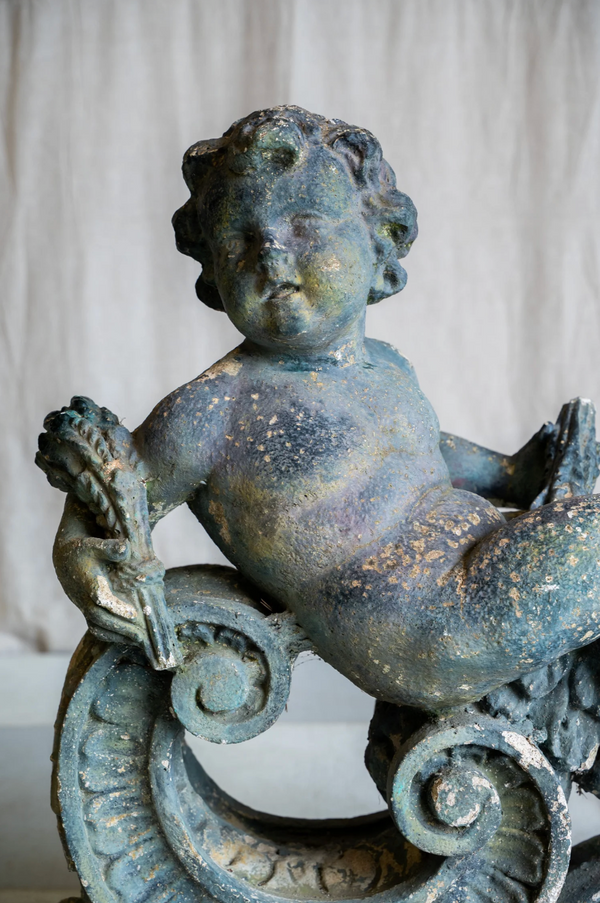 Antique Concrete Angel