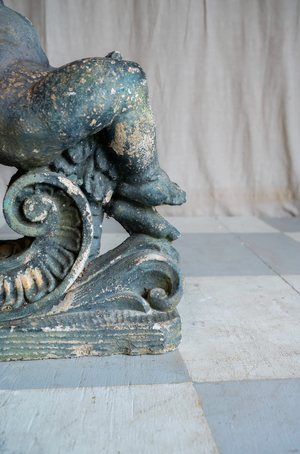 Antique Concrete Angel