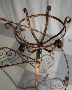 Antoinette Spiral Iron Plant Stand