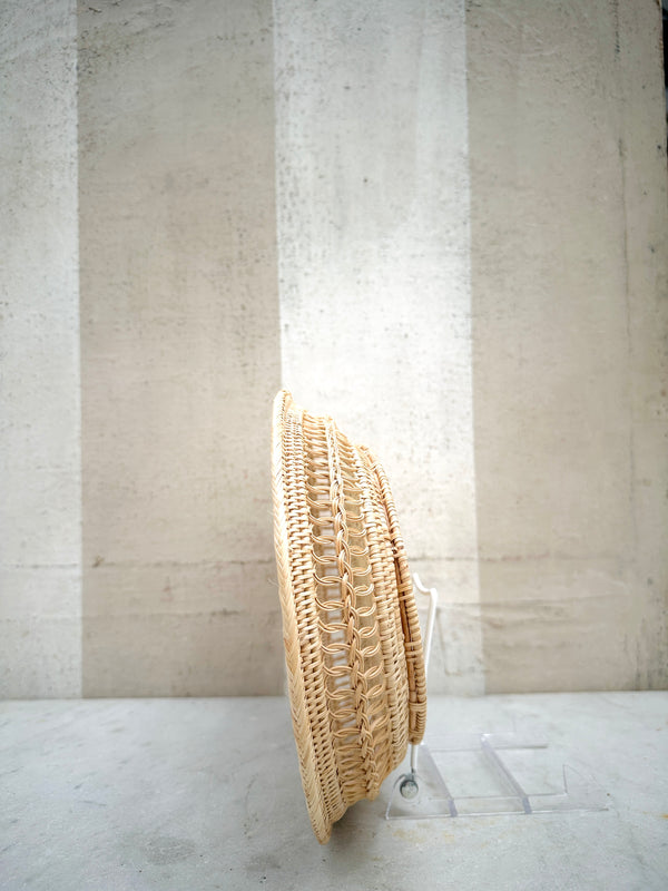 Oval Rattan Tray