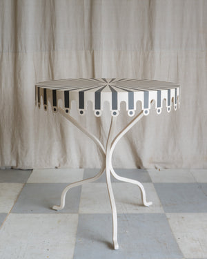 Bradford Striped Metal Side Table