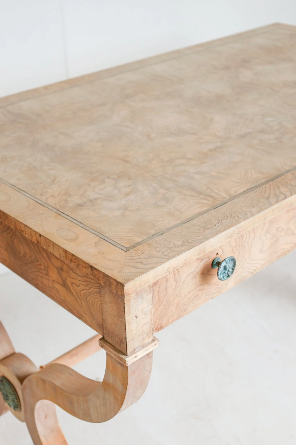 Vintage Breno Burlwood Desk