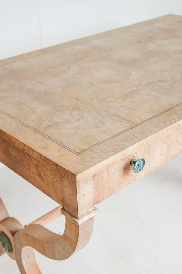 Vintage Breno Burlwood Desk