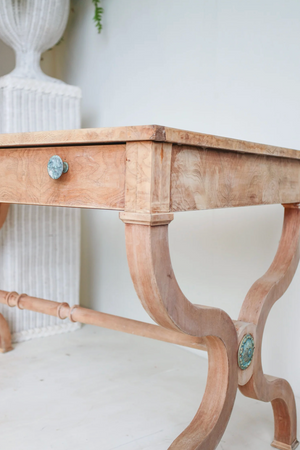 Vintage Breno Burlwood Desk