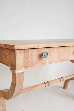 Vintage Breno Burlwood Desk