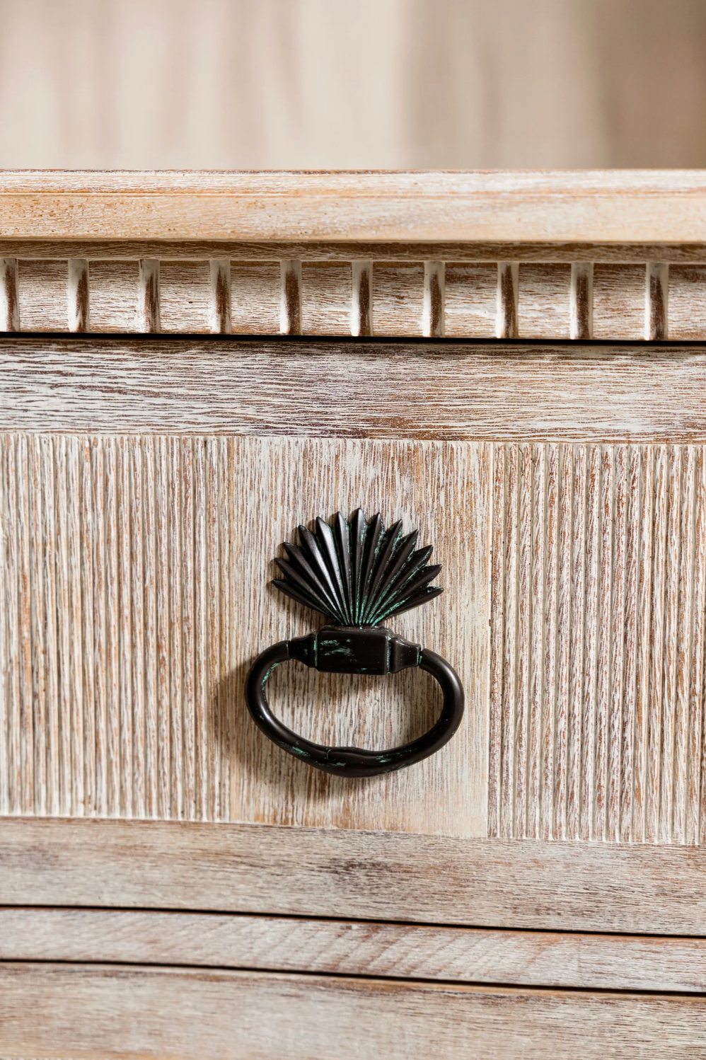 Washed Acacia Chad Commode