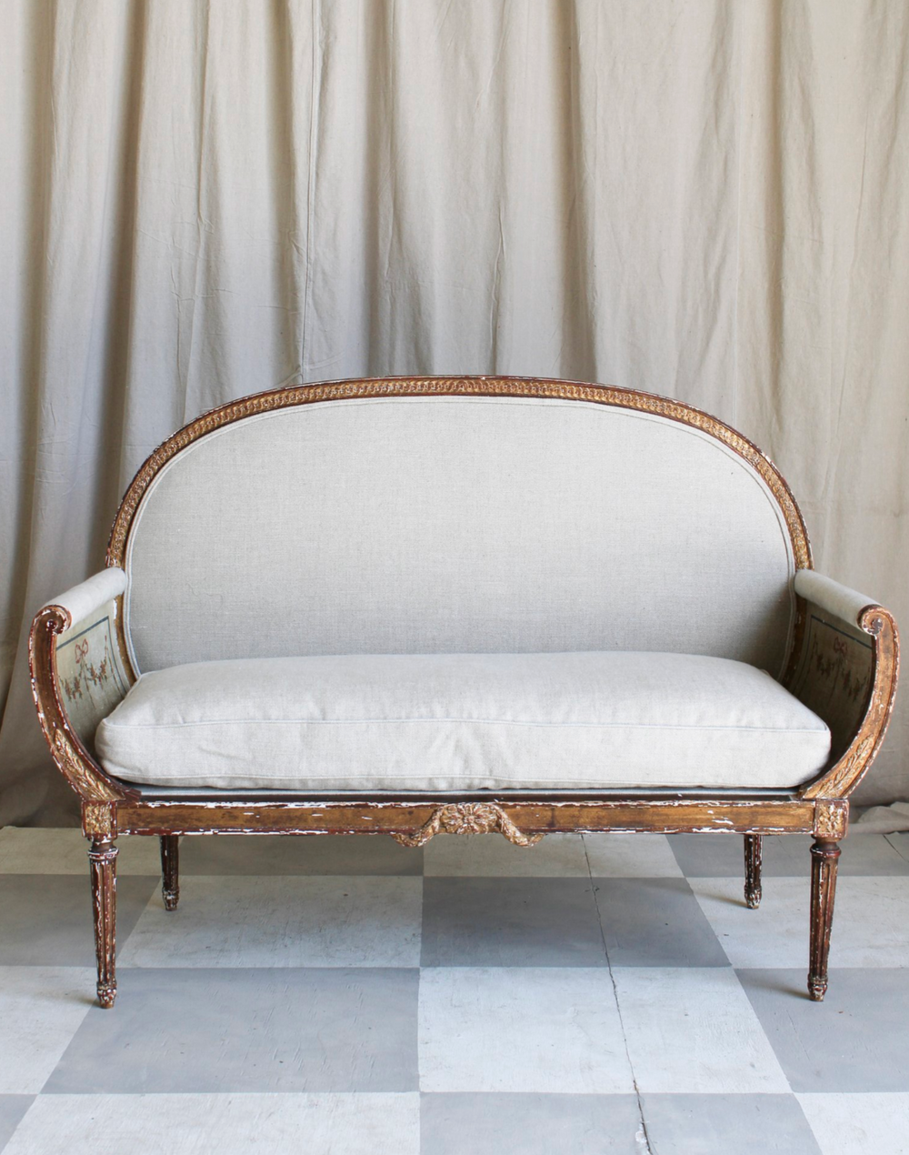 Eleanor Antique Loveseat