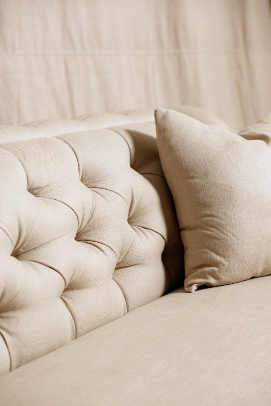 Elizabeth Cream Tufted Sofa
