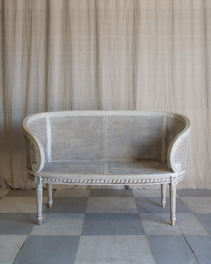 Vintage Élodie Cane Love Seat