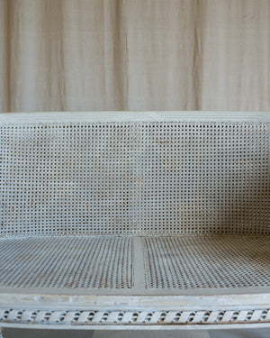 Vintage Élodie Cane Love Seat