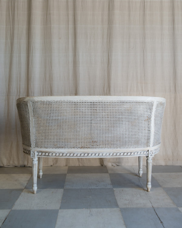 Vintage Élodie Cane Love Seat