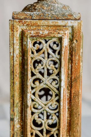 Ennio Pair Early 19th Century Iron Urn and Stand