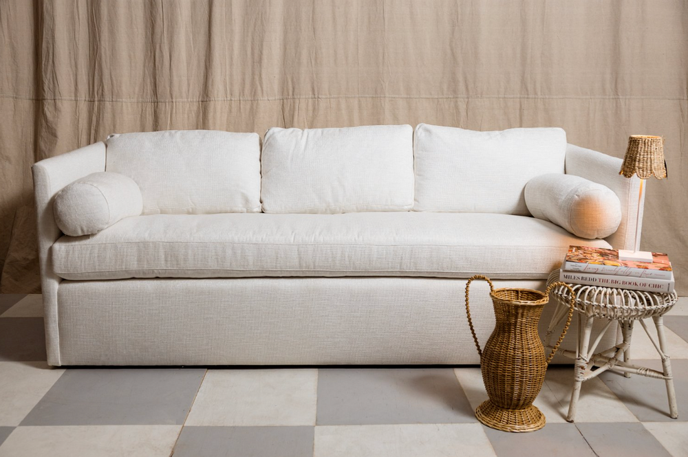 Etienne White Sofa