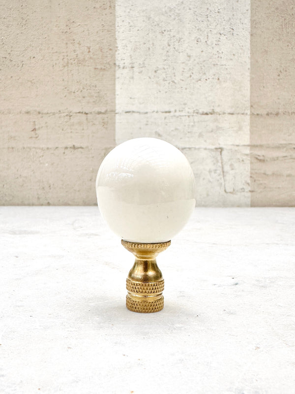 White Porcelain Finial