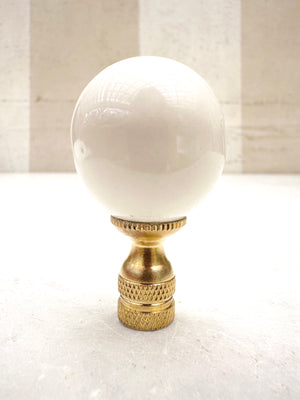 White Porcelain Finial