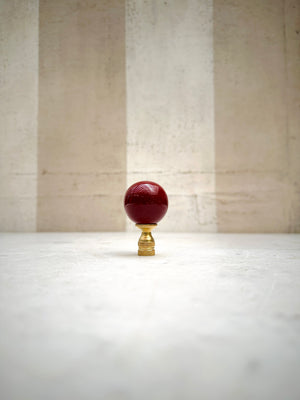 Vermilion Porcelain Finial
