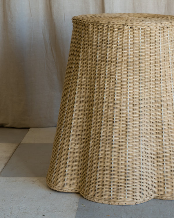 Isidore Wicker Side Table