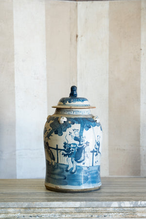 Temple Lion Ginger Jar