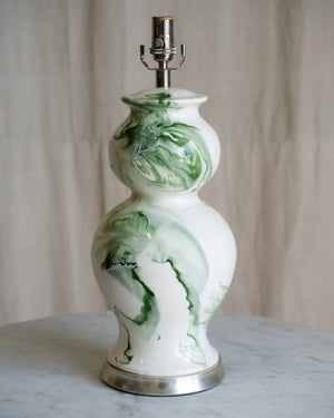 Leila Marbleized Thyme Lamp