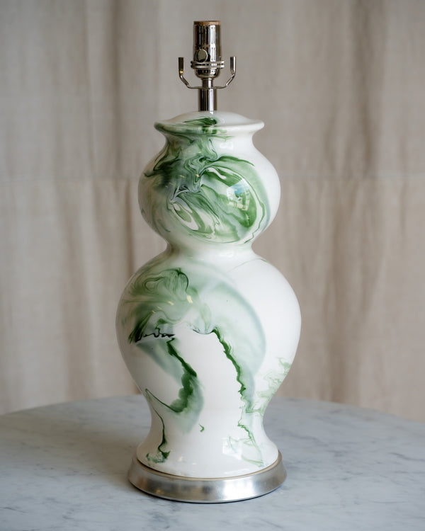 Leila Marbleized Thyme Lamp