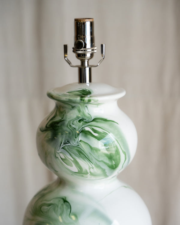Leila Marbleized Thyme Lamp