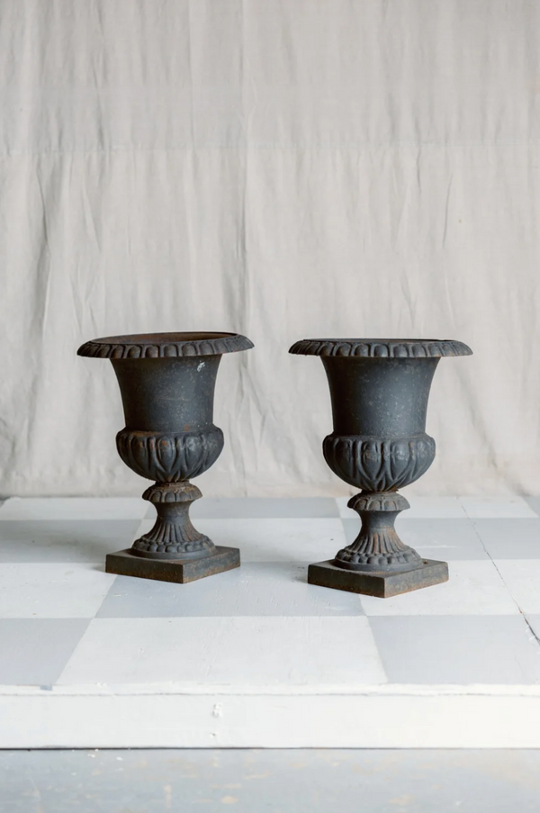 Lucien Antique Iron Urn