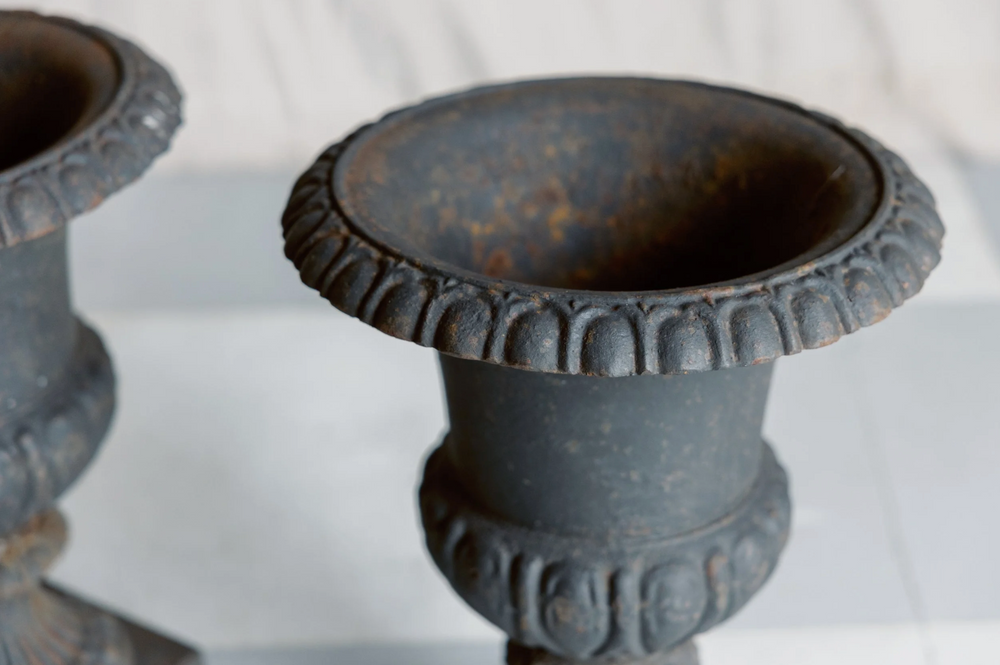 Lucien Antique Iron Urn