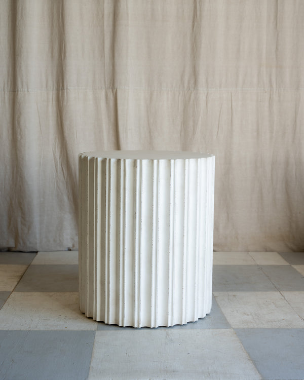 Corinthian Fluted Side Table