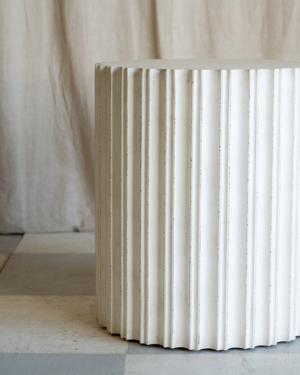Corinthian Fluted Side Table