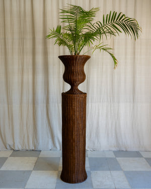 Round Marrakech Wicker Urn
