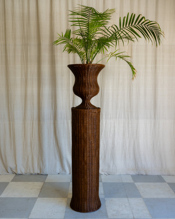 Round Marrakech Wicker Urn