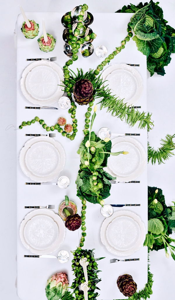 White Radicchio Dinner Plate