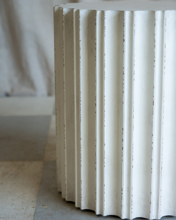 Corinthian Fluted Side Table
